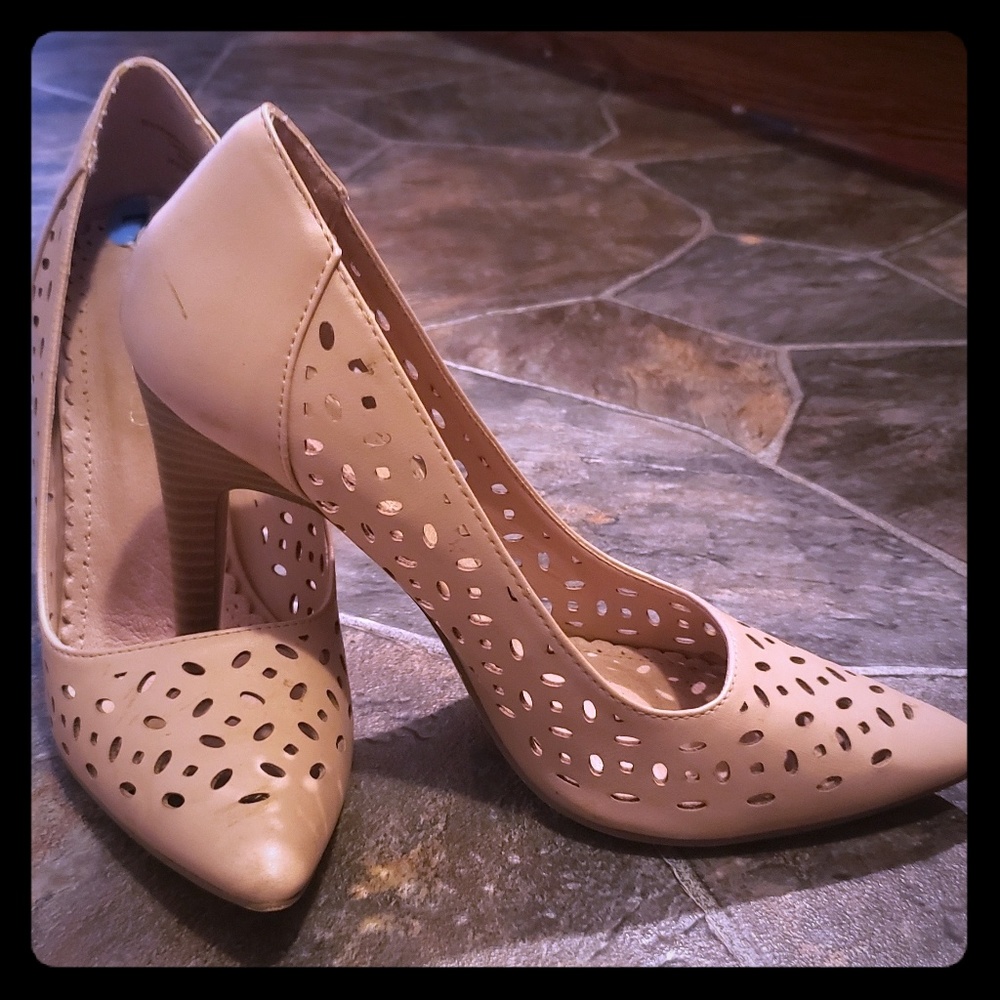 Tan pumps